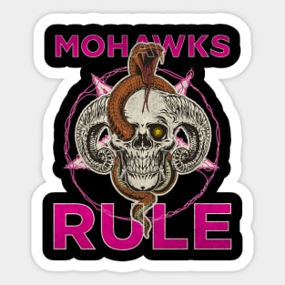 Snake With A Skull Mohawks Punk Rocker Sticker